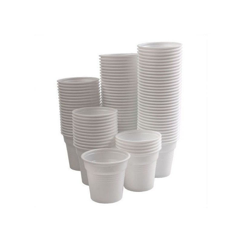 Vasos para agua desechables - 100uds